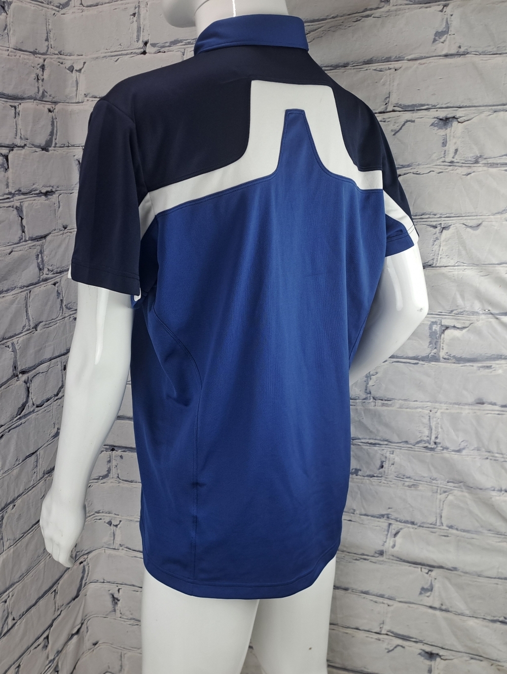 J.Lindeberg Men's Golf Polo Shirt Christer Cool Wave Reg Fit Field Sensor Large